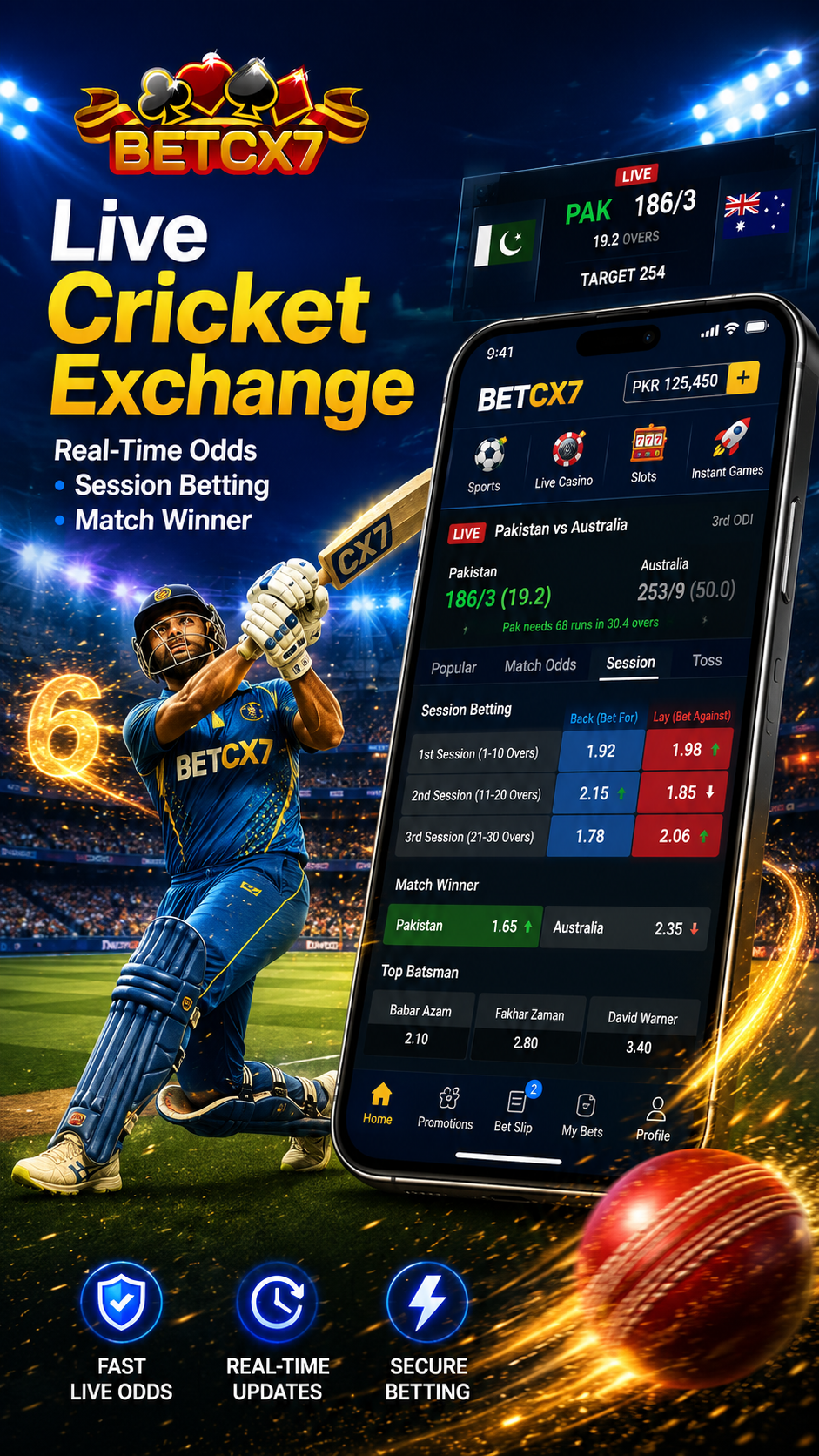 BetCX7 app screenshot 2